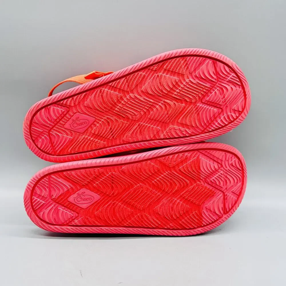 Chaco Sandals Kids Junior 6 Pink Orange Chillos Sport Strap Slip On Water Shoes